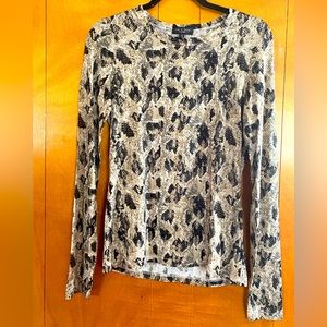 Gently Used Woman’s top Size M Snake Print